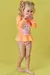 Blusa Ml e calcinha laranja - 82023 - comprar online
