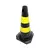 Cone de Sinalização Rígido Preto 50cm