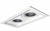 EMBUTIDO MR16 DUPLO RECUADO BRANCO MOON