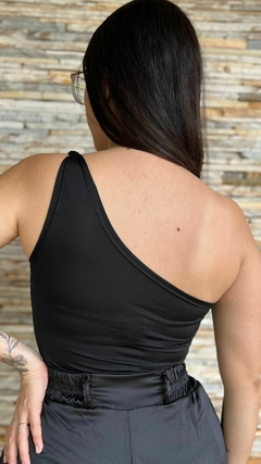 BODY NULA MANGA NÓZINHO CINZA TECIDO POLIAMIDA - Moda Feminina Elegante e Atemporal | Saia Bela Moda
