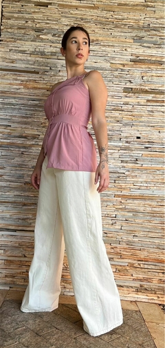 BLUSA NULA MANGA COM BOTOES - ROSA na internet