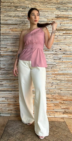 BLUSA NULA MANGA COM BOTOES - ROSA - comprar online