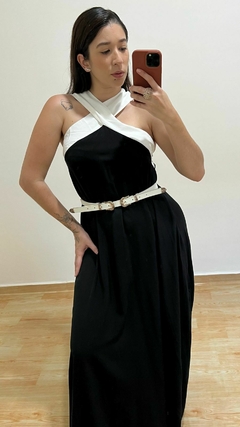 VESTIDO LONGO ALÇA CRUZADA - MARIA - loja online