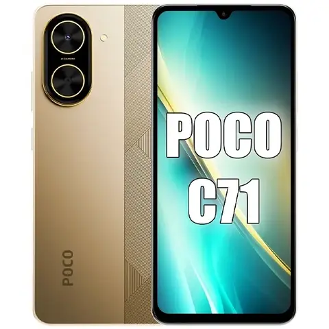Smartphone Xiaomi POCO C71 Dual SIM de 64GB 3GB RAM de 6.88" 32MP 8MP - Dourado (Global)
