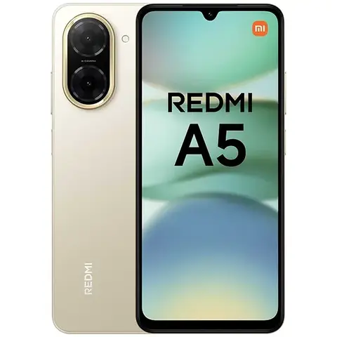 Smartphone Xiaomi Redmi A5 Dual SIM de 128GB 4GB RAM de 6.88" 32MP 8MP - Sandy Gold (Global)
