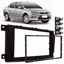 MOLDURA 2 DIN FORD FOCUS HATCH/SEDAN - COR: PRETO