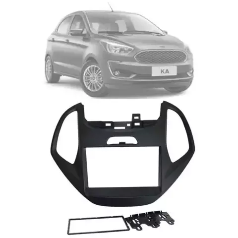 7- MOLDURA 2 DIN FORD KA - 4014