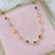 Choker Gotinhas Coloridas Ouro