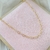 Choker Corações Vazados Ouro