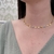 Choker Olho Grego com Corações Ouro