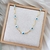Choker Olho Grego Navete Ouro