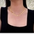 Choker Corações Pendurados Ouro