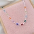 Choker Navetes Coloridos Prata - comprar online