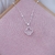 Colar Trevo Cristal Prata