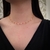 Choker Bolinhas Rosa Ouro