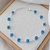 Pulseira Olho Grego Azul Claro Prata - comprar online