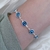 Pulseira Olho Grego Azul Claro Prata na internet
