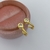 Brinco com Zircônia Cristal Ouro