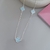 Choker Trevo Azul Bebê Prata