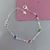 Pulseira Colorida Prata
