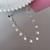 Choker Corações Pendurados Prata