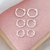 Trio Argolinhas Torcidas Prata - comprar online