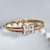 Bracelete Inspiração H em Aço Inoxidável Dourado