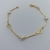 Pulseira Amor com Coração Pérola Ouro - comprar online