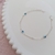 Pulseira Mini Olho Grego Espaçada Prata