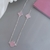 Choker trevo Rosa Bebê Prata