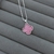 Colar Trevo Rosa Prata - comprar online