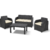 Keter Carolina Lounge Set Sillón, Sillas, Mesa De Exterior
