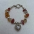 Pulsera cornalina con dije corazón