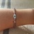 Pulsera cristales lila y ojo turco nacar - comprar online
