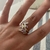 Anillo Hojas con cubic rosa - comprar online