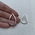 Aros Gota alambre cuadrado