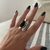 Anillo Rita Onix y plata - comprar online