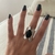 Anillo Rita Onix y plata