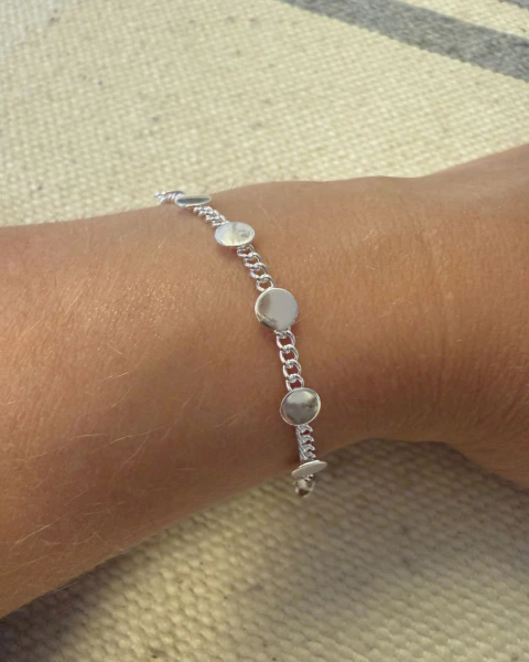 Pulsera Cadena con Chapitas