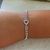 Pulsera cadena con Corazon micropave