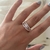 Anillos moñito, diamante y cinta