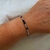 Pulsera piedras naturales agata gris y onix