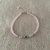 Pulsera cristales rosas y ojo turco nácar