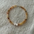 Pulsera cornalina y luna de nácar