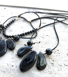 Collar ACAPULCO NEGRO - MB Diseño&Cerámica