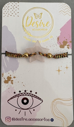 Hilo Rojo Dije Piedra Natural Estrella - comprar online