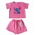 Conjunto Short Saia e Blusinha Babylook Stitch Tam 2 ao 10 - Planobmoda