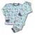Pijama infantil masculino com estampa de dinossauros, manga longa e punho, confeccionado em 100% algodão.