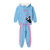 Conjunto Infantil Menina Panda Azul Claro Tam 6 ao 12 - comprar online