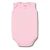 Body feminino para bebês na cor rosa, sem mangas, confeccionado em suedine, tamanho M a GG.